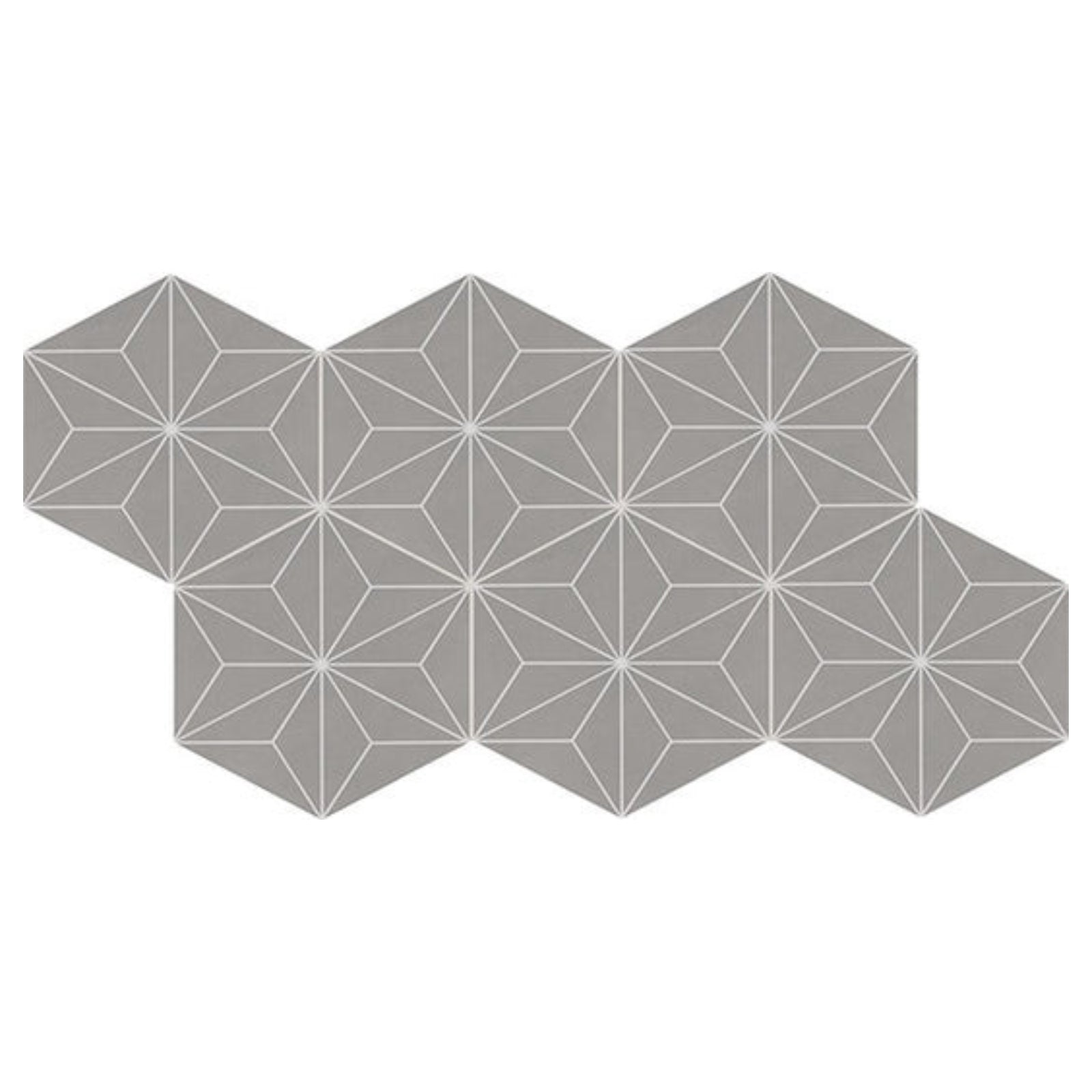 Daltile Scrapbook 8" x 9" Matte Porcelain Asanoha Hexagon Tile