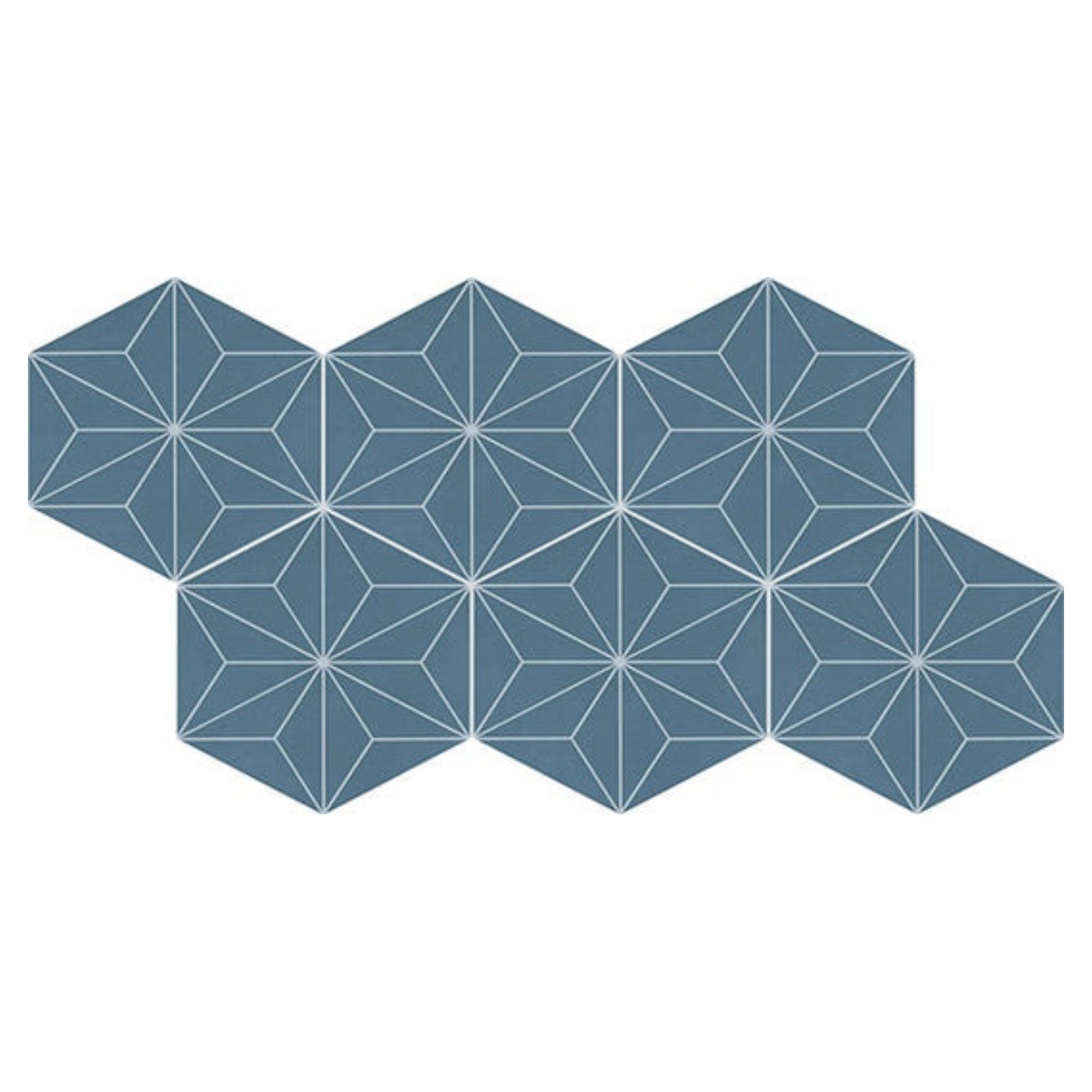 Daltile Scrapbook 8" x 9" Matte Porcelain Asanoha Hexagon Tile