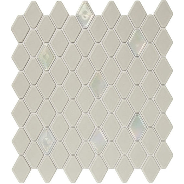 Daltile Starcastle 11" x 13" Matte Glass 1.5" Elongated Hexagon Mosaic