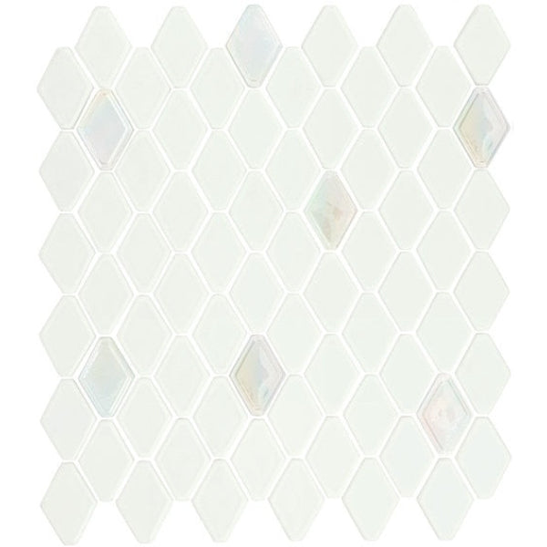 Daltile Starcastle 11" x 13" Matte Glass 1.5" Elongated Hexagon Mosaic