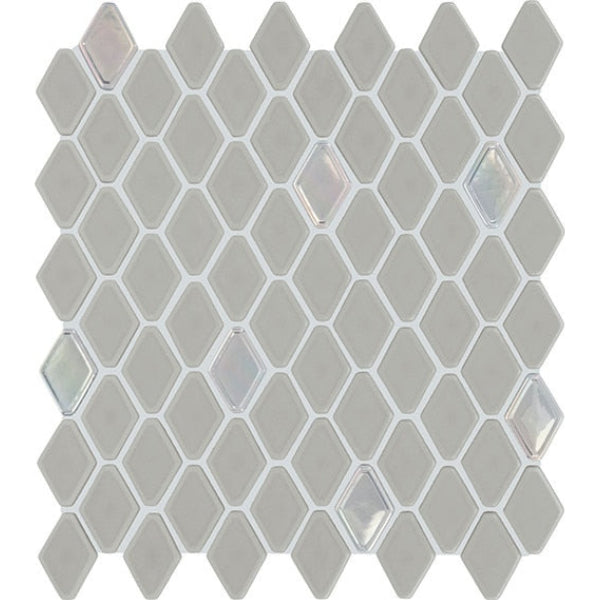 Daltile Starcastle 11" x 13" Matte Glass 1.5" Elongated Hexagon Mosaic