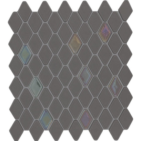 Daltile Starcastle 11" x 13" Matte Glass 1.5" Elongated Hexagon Mosaic