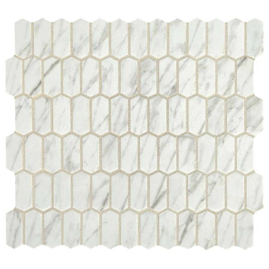 Daltile Statuette 12" x 12" Matte Glass 1x2" Picket Mosaic