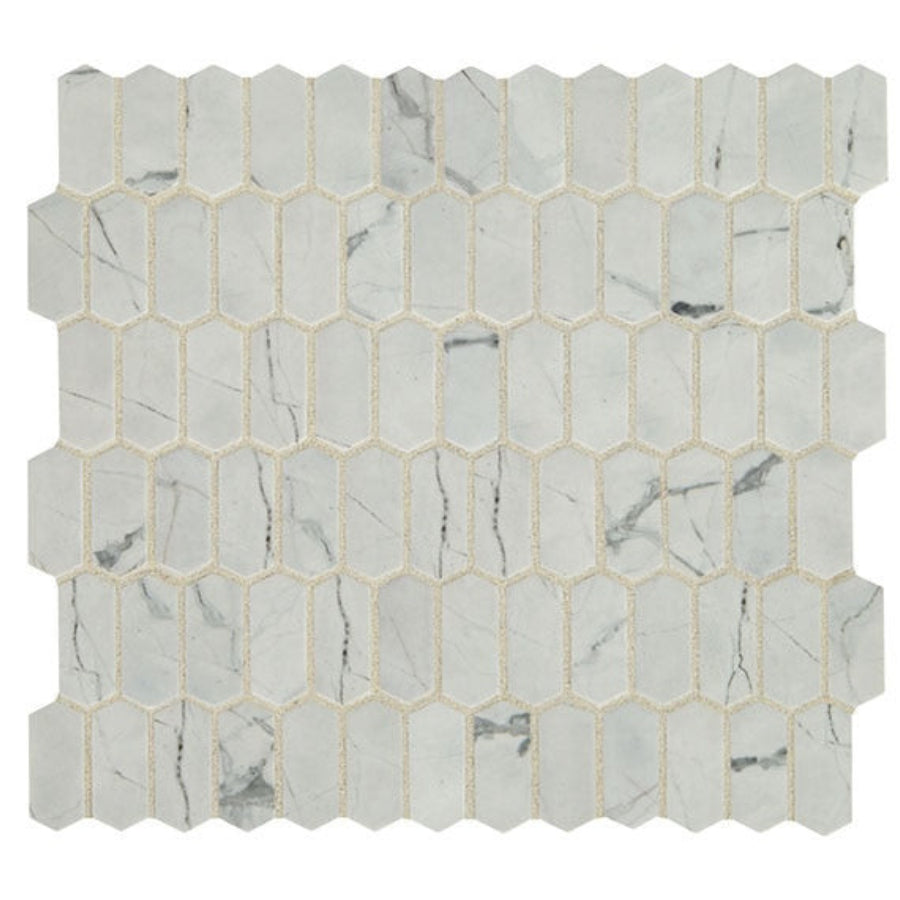 Daltile Statuette 12" x 12" Matte Glass 1x2" Picket Mosaic