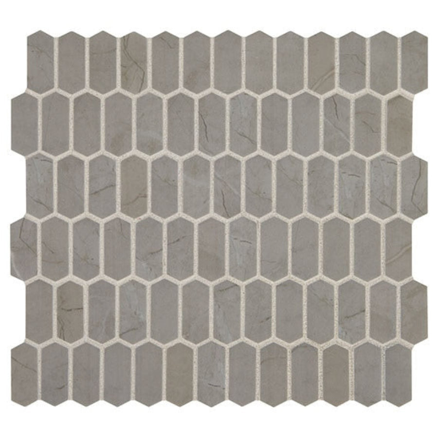 Daltile Statuette 12" x 12" Matte Glass 1x2" Picket Mosaic