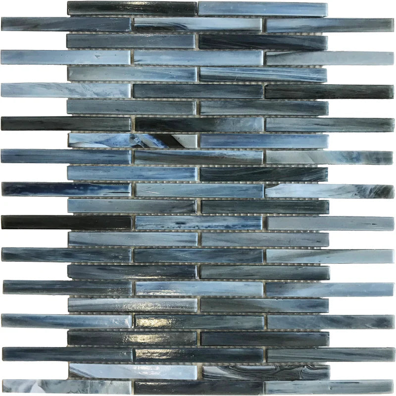 Ottimo Stained Glass 10.2" x 12.2" Glossy Glass Mosaic