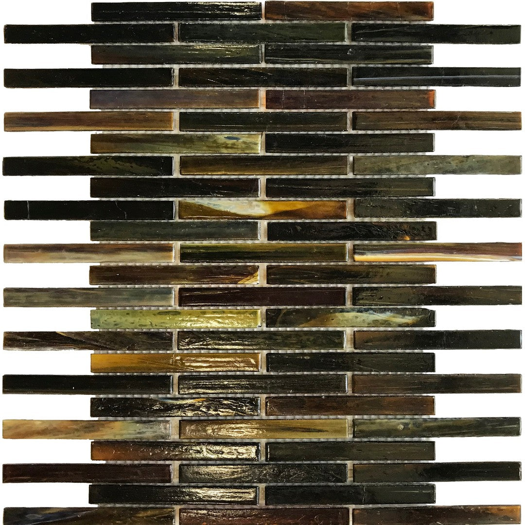 Ottimo Stained Glass 10.2" x 12.2" Glossy Glass Mosaic