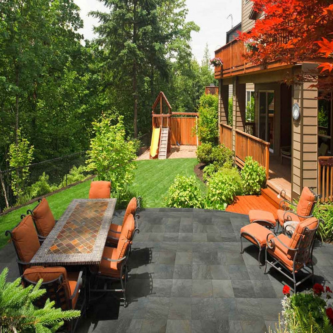 MS International Gold Green 12" x 12" Honed Quartzite Tile