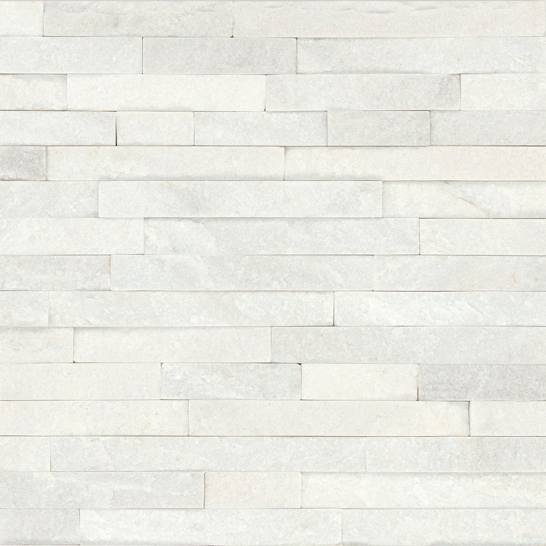 Bedrosians Slate Glacier White 6" x 24" Ledger