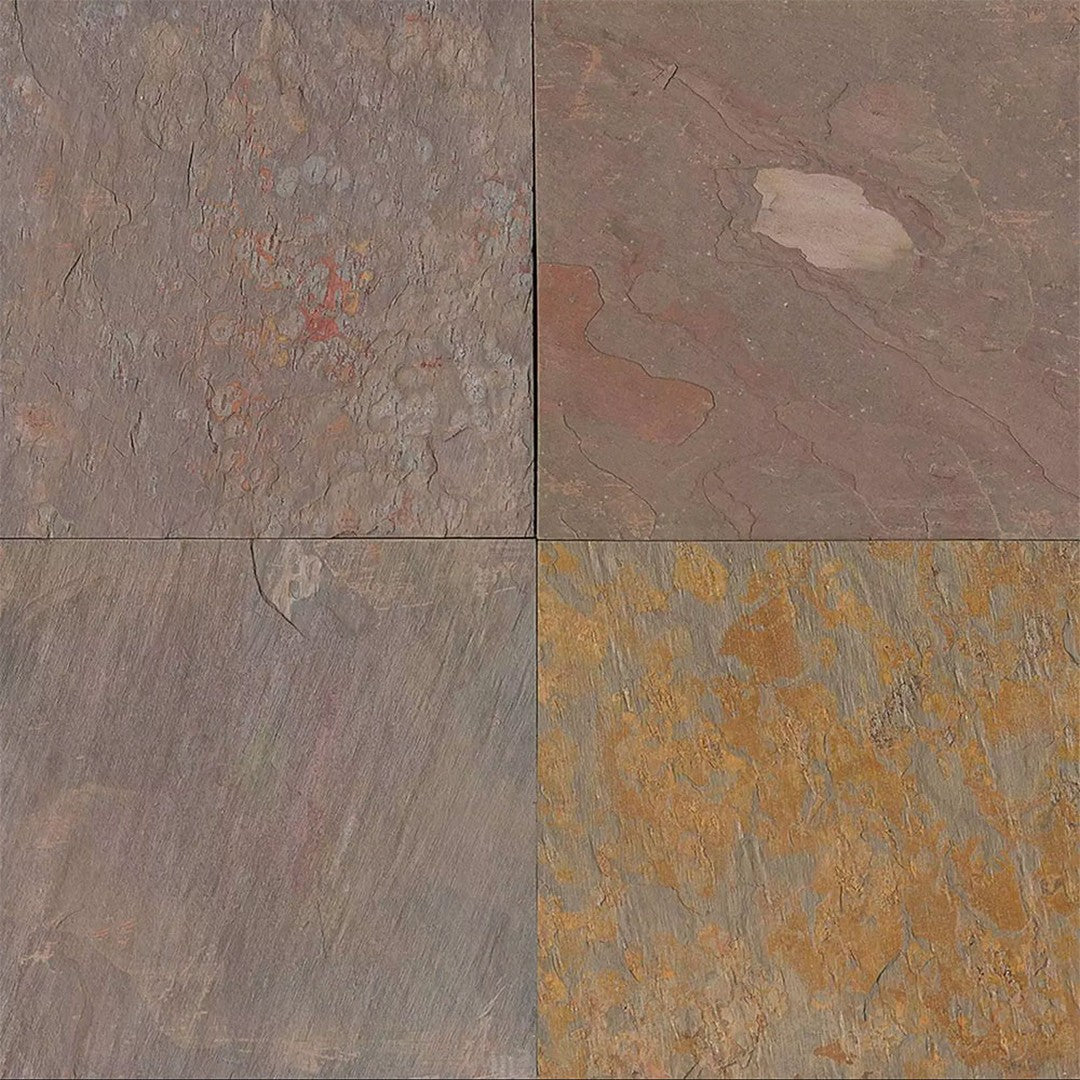 Bedrosians Slate Rajah Multicolor 24" x 24" Floor Tile