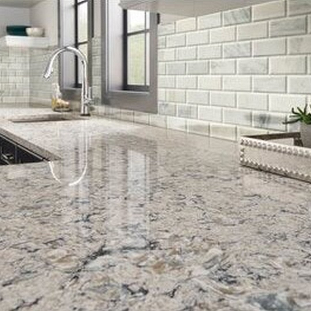 MS International Arabescato Carrara 12" x 12" Honed Marble Beveled Brick 2x4 Mosaic