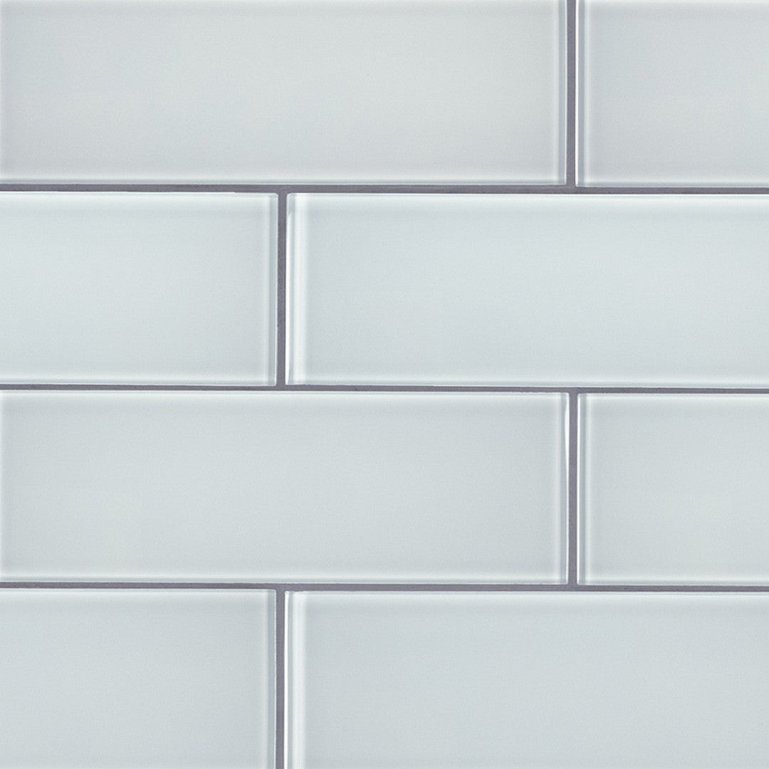 MS International Ice 3" x 9" Glossy Glass Tile