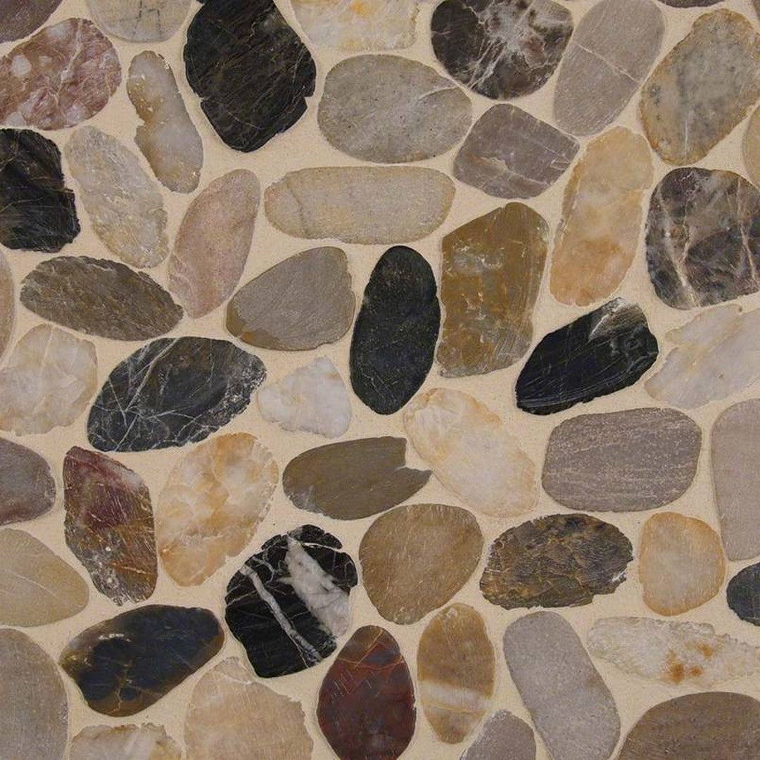 MS International Rio Lago 12" x 12" Tumbled Natural Stone Mosaic