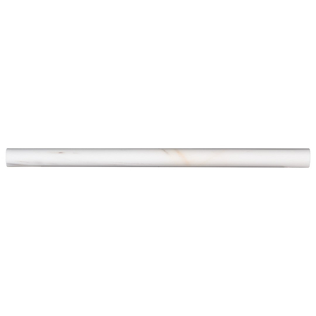 MS International Bianco Dolomite 0.75" x 12" Polished Marble Pencil Molding