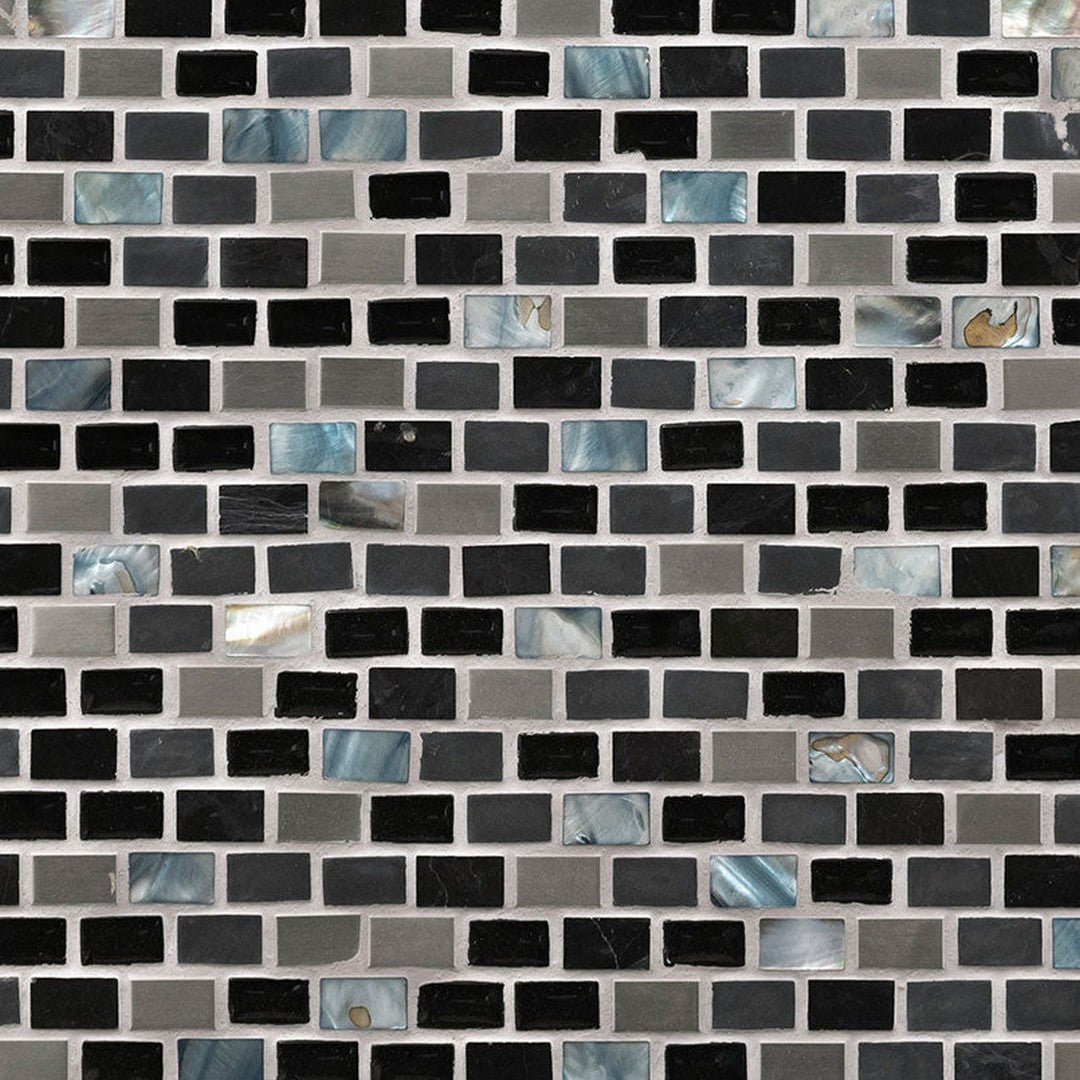 MS International Decorative Blend 12" x 12" Stone & Glass Mosaic