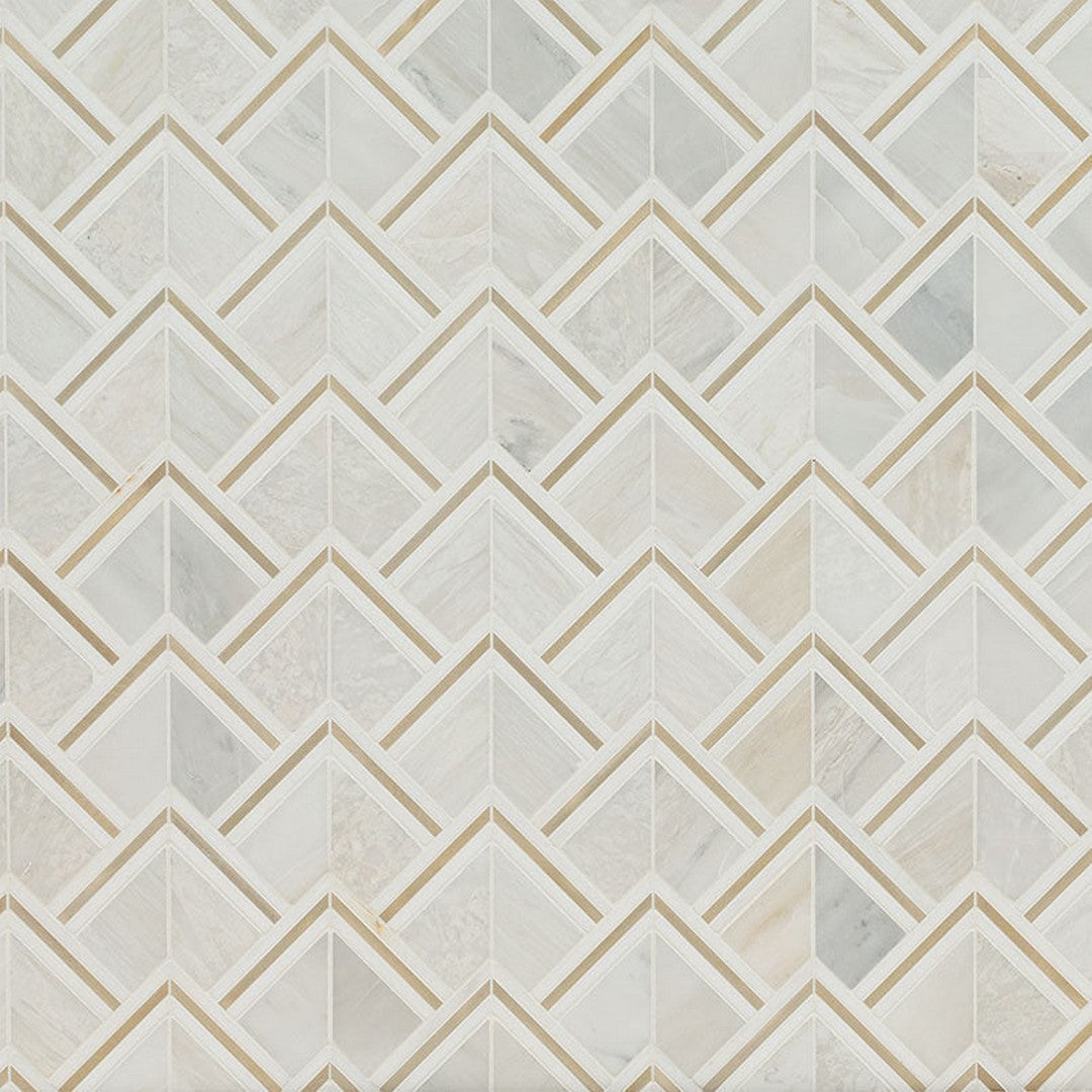 MS International Luxor 10" x 14" Geomatric Mosaic