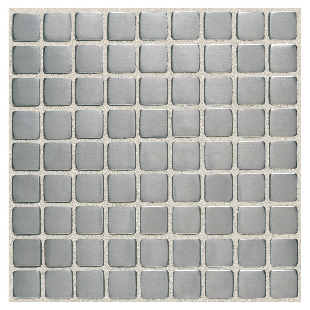 Daltile Metallica 12" x 12" Satin Metal 1" Straight Joint Mosaic