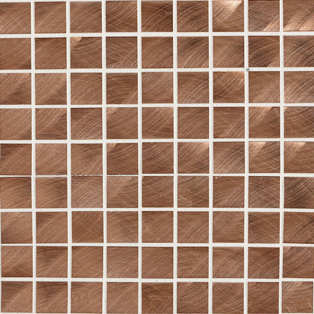 Daltile Structure 12" x 12" Satin Metal 1" Straight Joint Mosaic