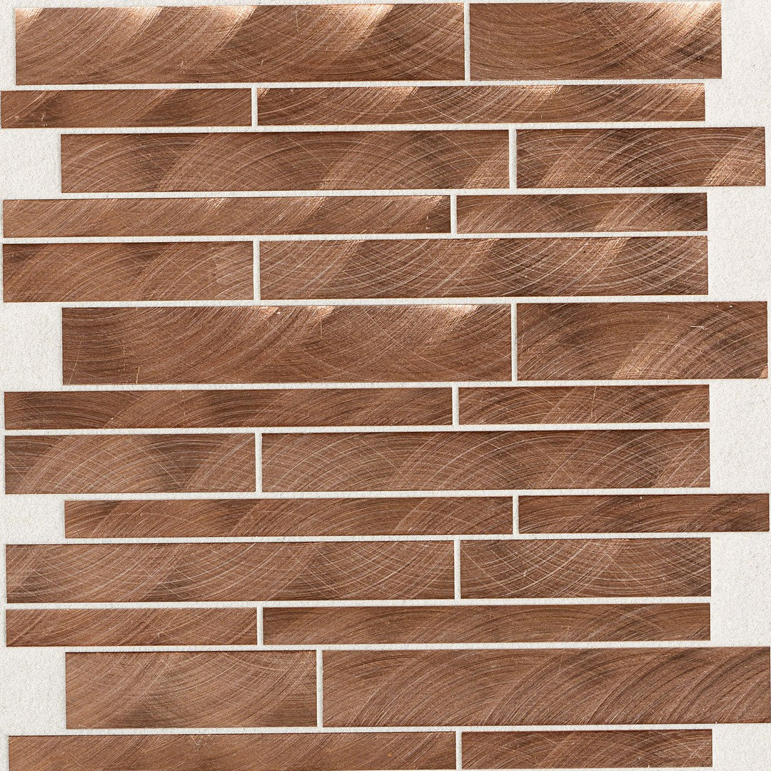 Daltile Structure 12" x 12" Satin Metal Random Mosaic