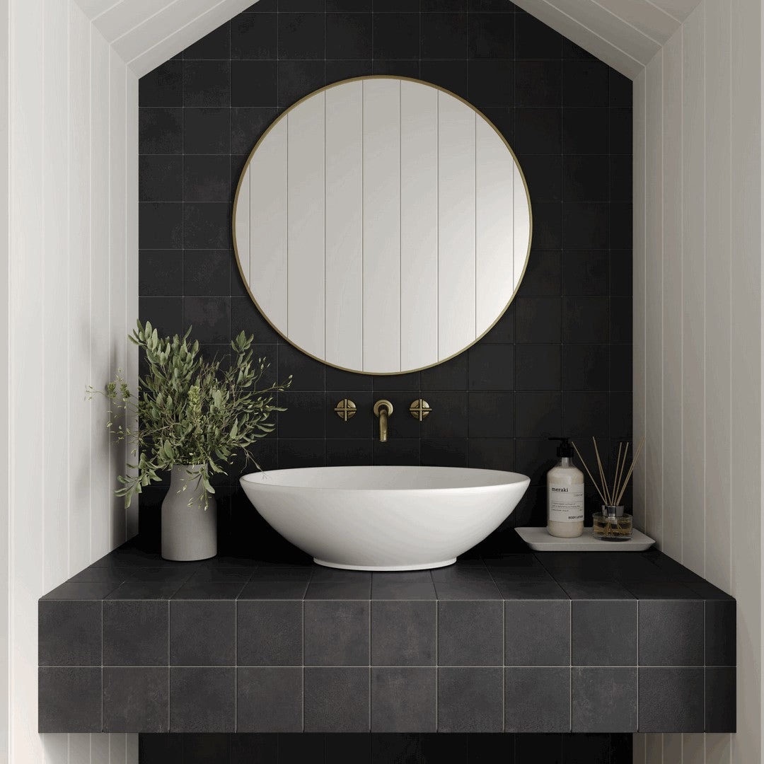 Bedrosians Wave 12" x 12" Honed Porcelain Mosaic Tile