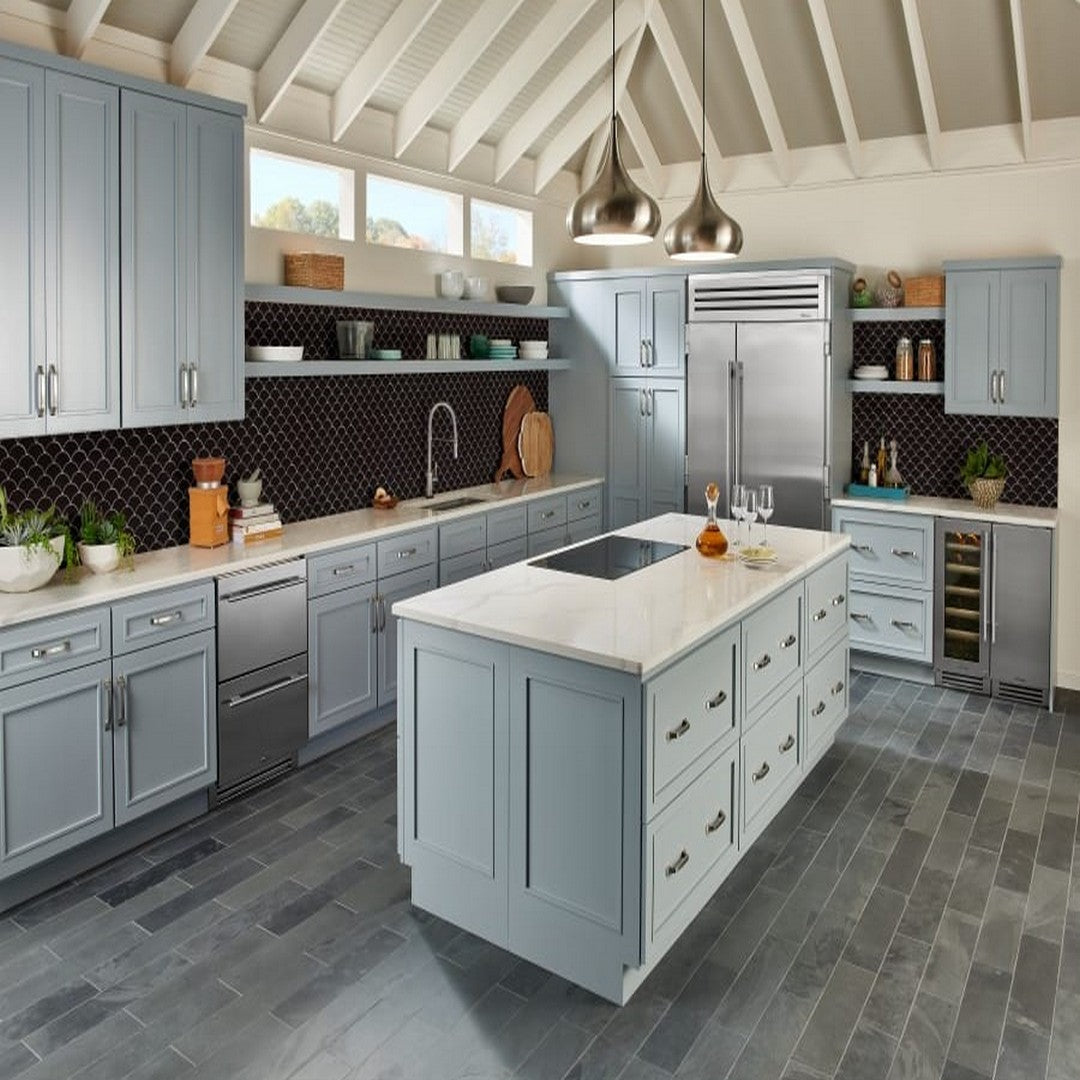 MS International Specialty Shapes 12.75" x 13.75" Glossy Porcelain Mosaic