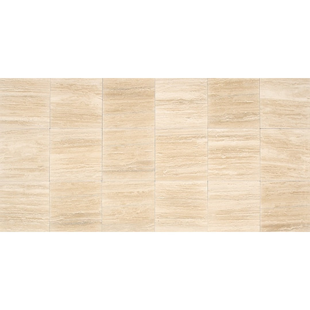 American Olean Stone Source Travertine 12" x 12" Honed Travertine Tile