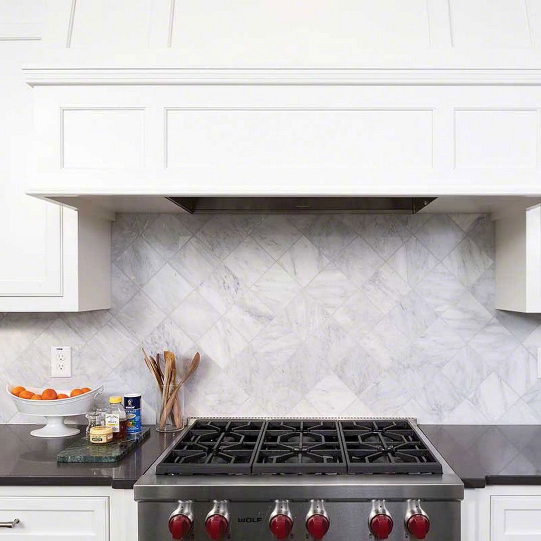 MS International Arabescato Carrara 4" x 12" Honed Marble Tile