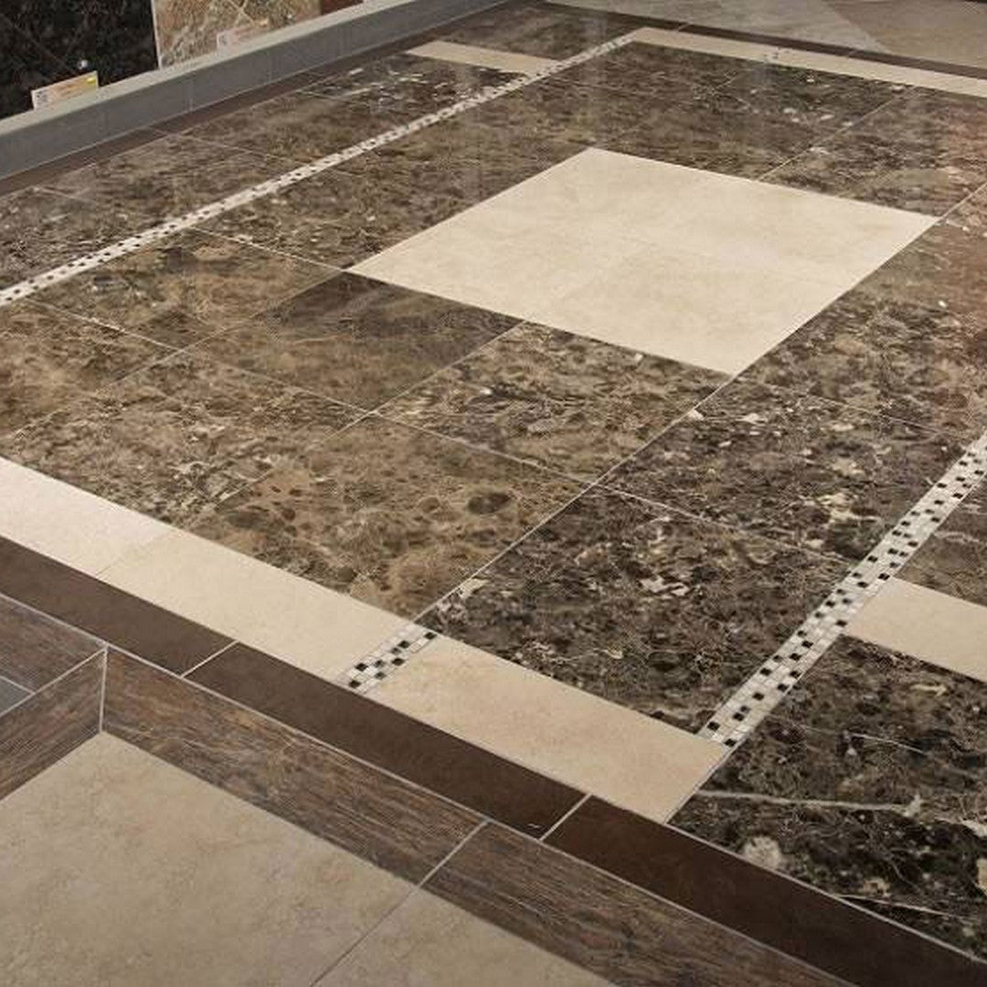 MS International Emperador Dark Select 18" x 18" Polished Marble Tile