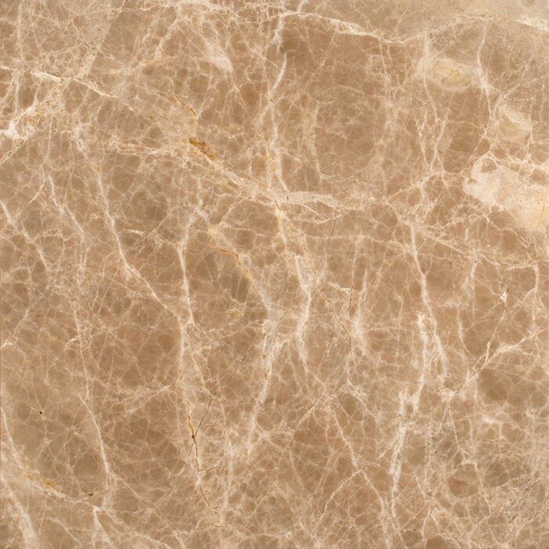 MS International Emperador Light 12" x 12" Polished Marble Tile