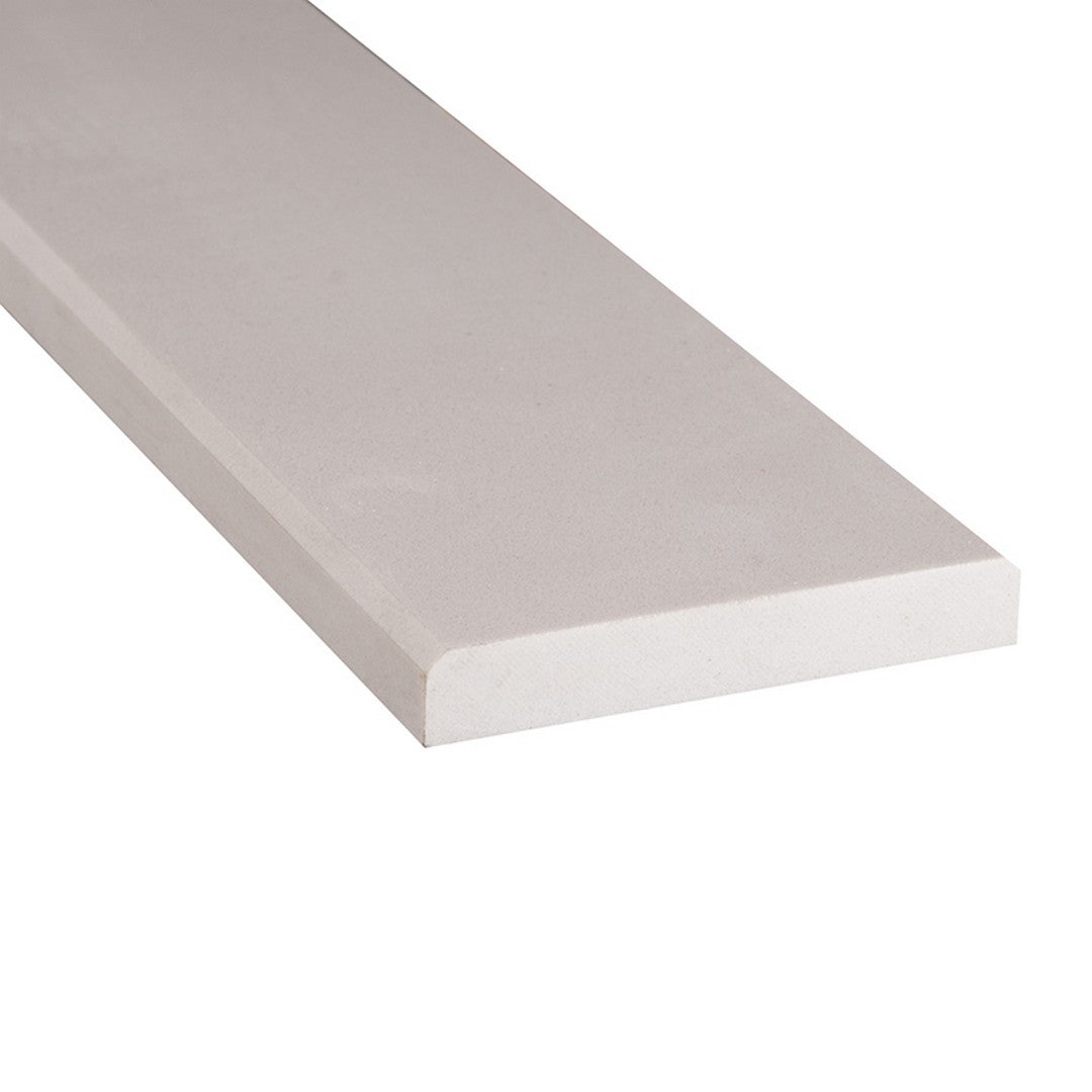 MS International Engineered White 2" x 36" Marble Threshold Double Beveled