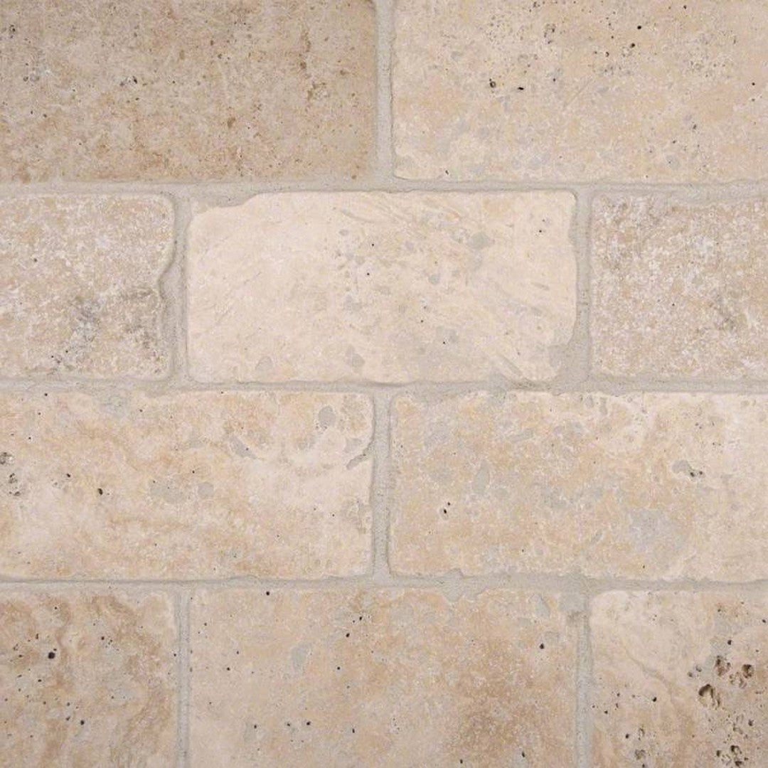 MS International Travertine 3" x 6" Tumbled Travertine Tile