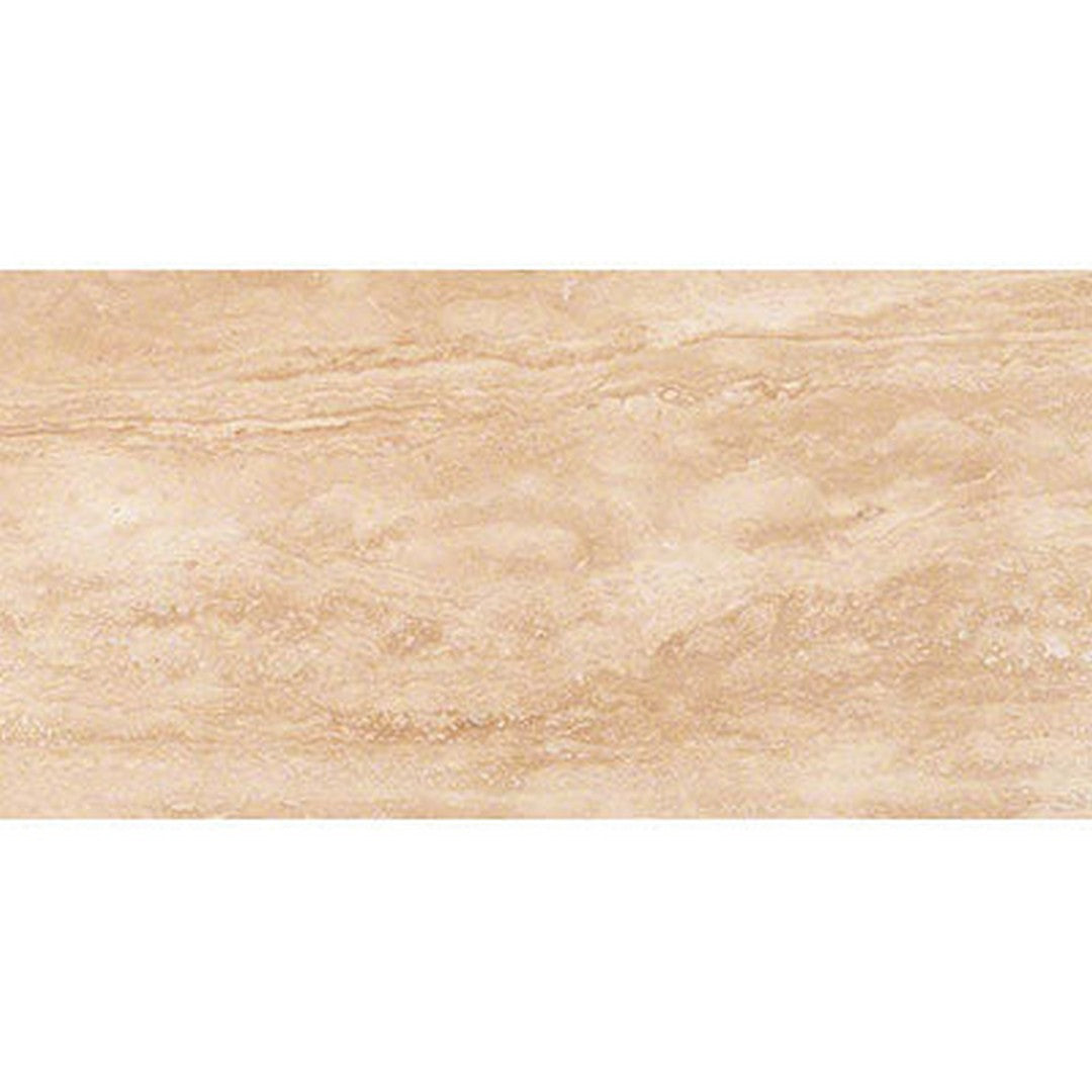 MS International Tuscany Ivory Vein Cut 12" x 24" Travertine Tile Mixed Finish