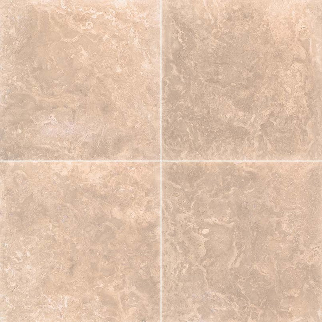 MS International Tuscany Platinum 18" x 18" Travertine Tile Mixed Finish