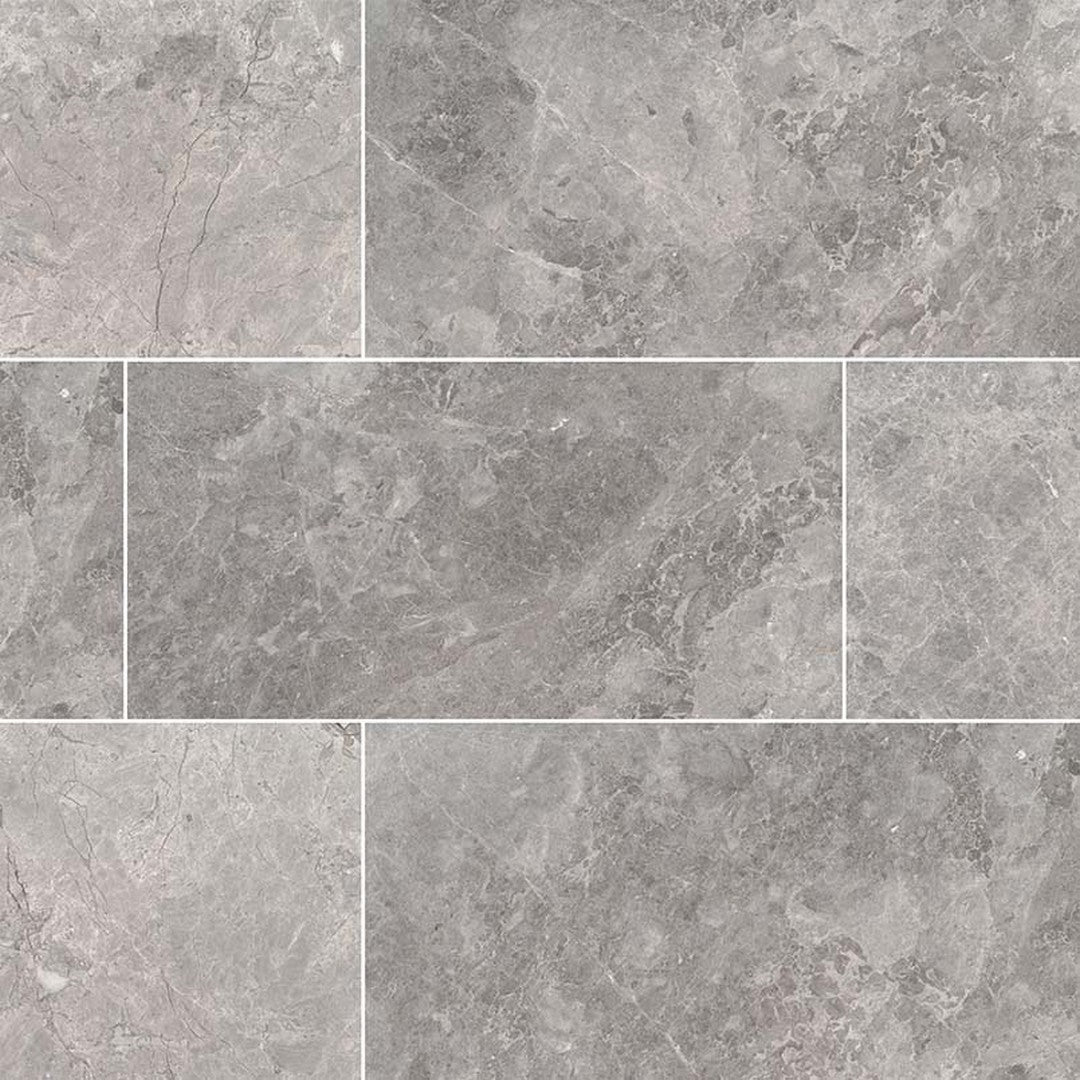 MS International Tundra Gray 12" x 24" Polished Marble Tile