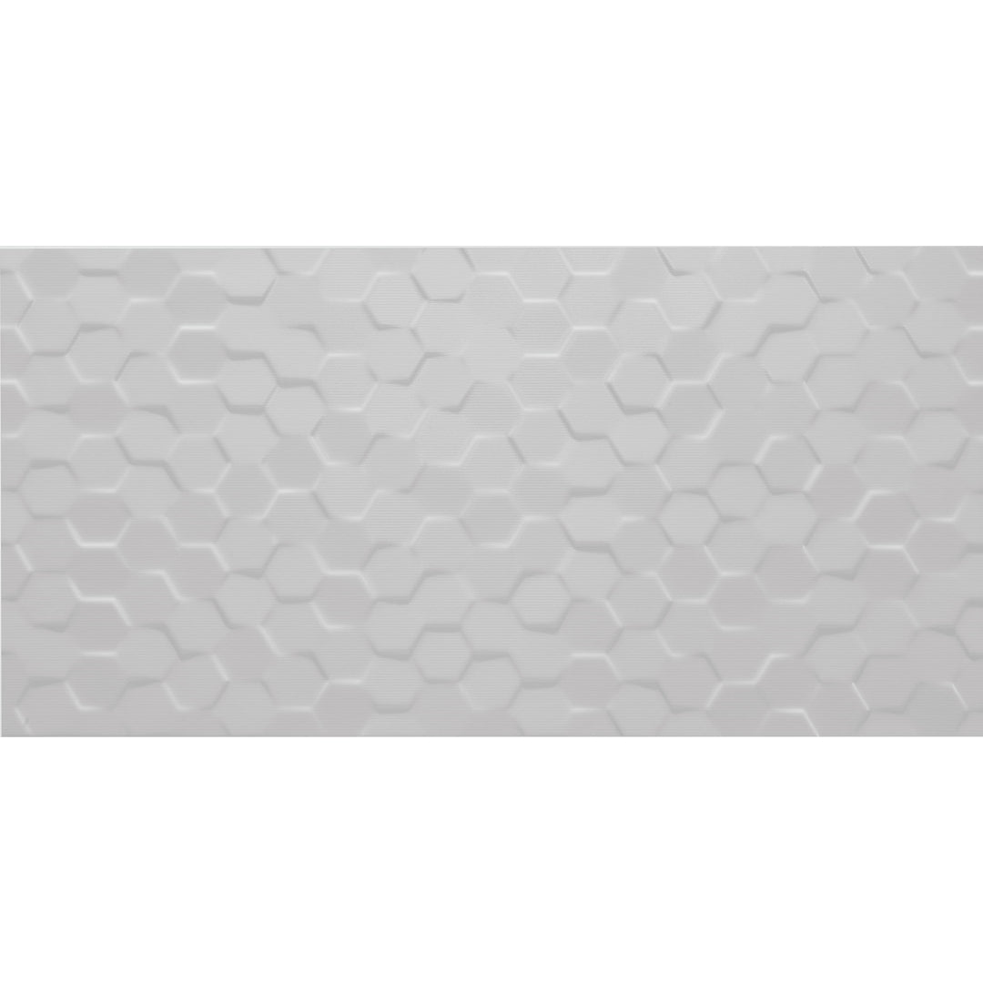 Daltile Multitude 12" x 24" Rectified Textured Ceramic Hexagon Wall Tile