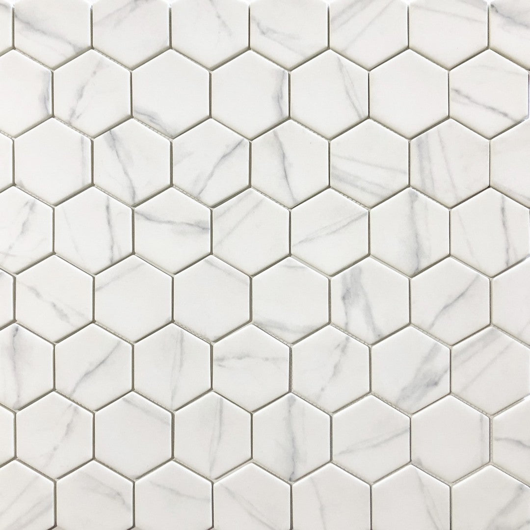 Ottimo Verona 11" x 13" Matte Glass Hexagon Mosaic
