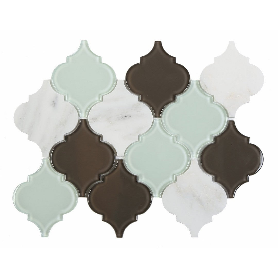 Ottimo Regal 8.5" x 12" Glossy & Matte Glass Stone Mosaic