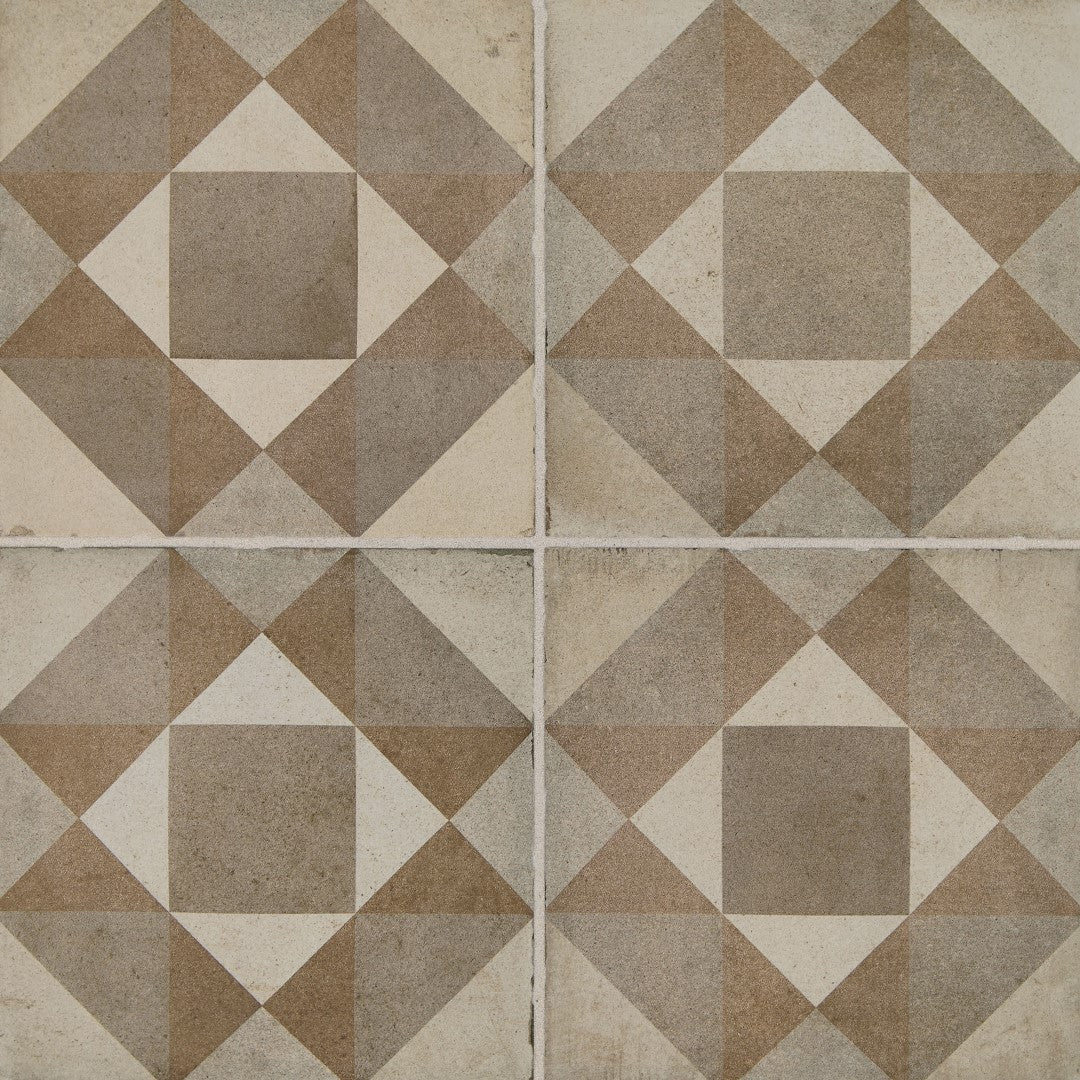 Daltile Quartetto 8" x 8" Matte Porcelain Figura Deco Floor Tile