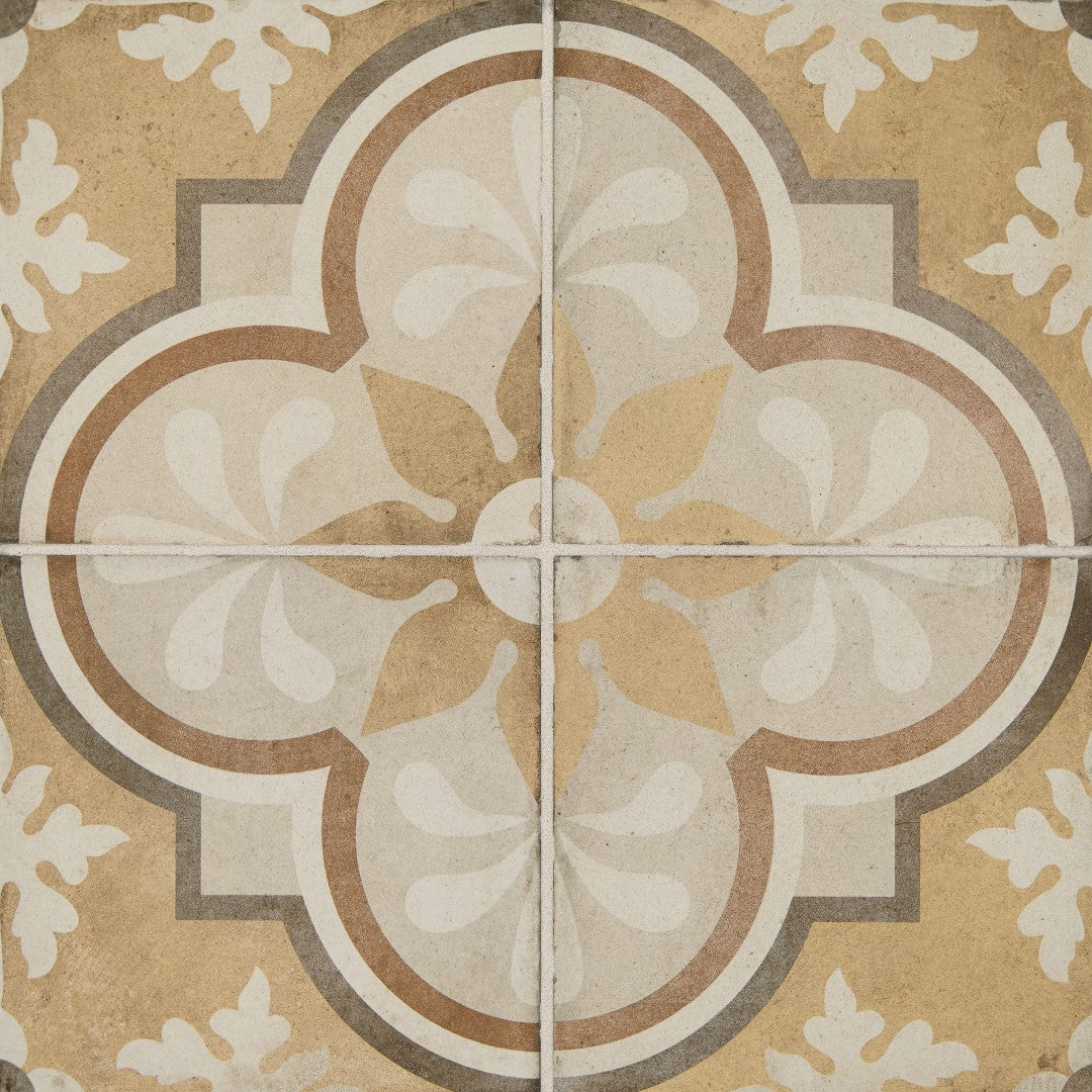 Daltile Quartetto 8" x 8" Matte Porcelain Grande Deco Floor Tile