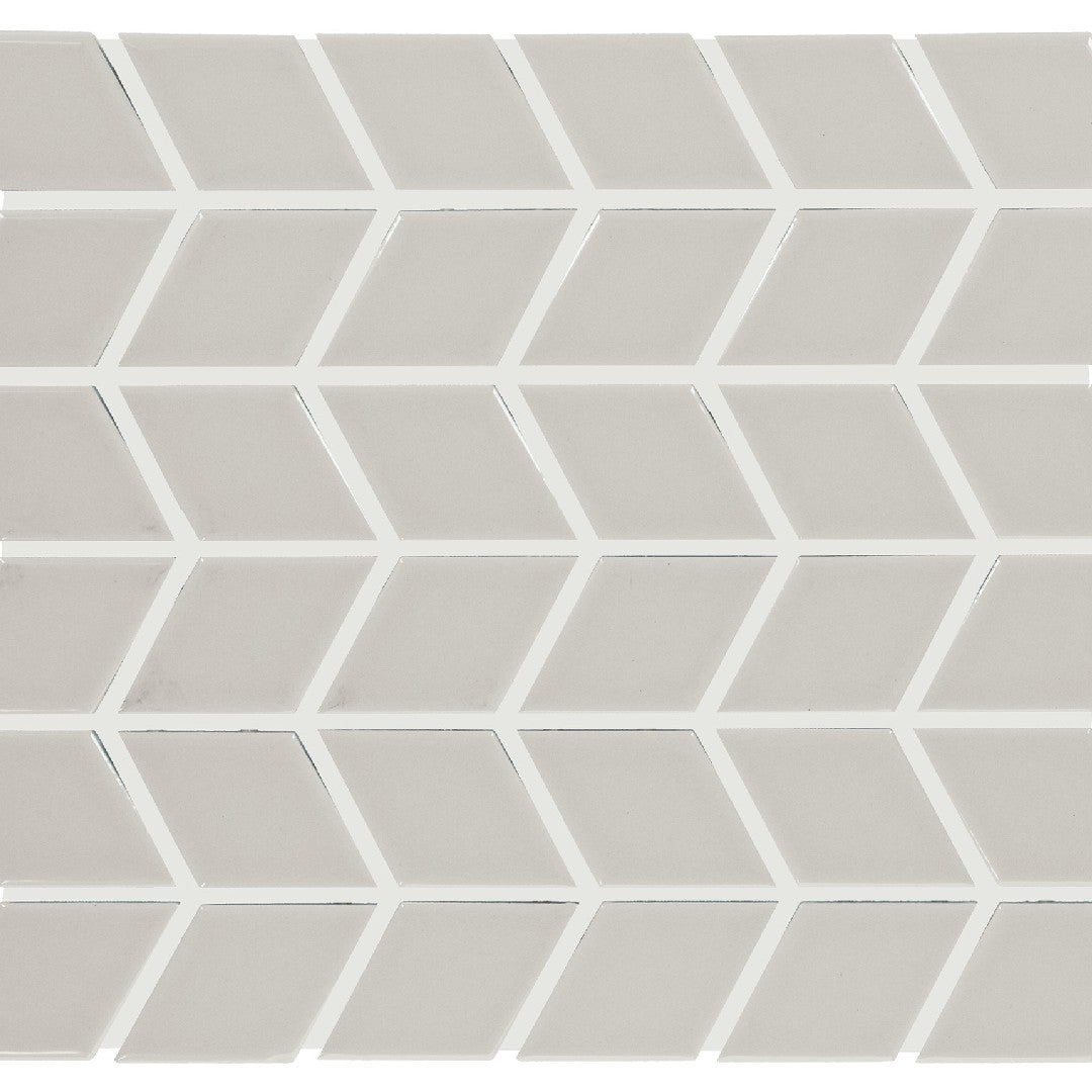 Daltile Color wheel Retro 11" x 13" Glossy Ceramic 2x3" Chevron Mosaic