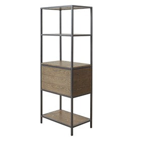 Darley 3-Shelf Bookcase with Storage Cabinet