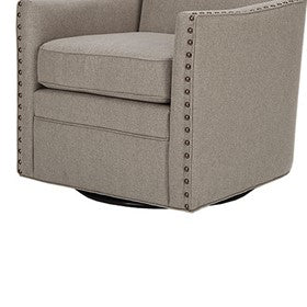 Devrim Herringbone Texture Swivel Chair