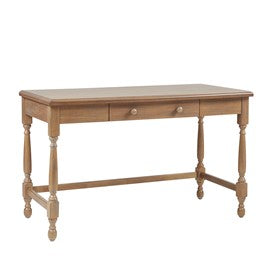 Tabitha Solid Wood Desk with 1 Drawer and turned legs