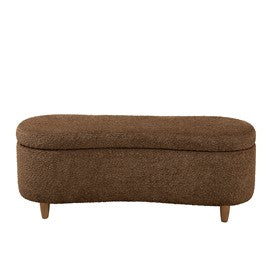 Bailey Boucle Flip Top Storage Bench