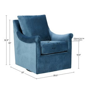 Deanna Upholstered Swivel Accent Chair