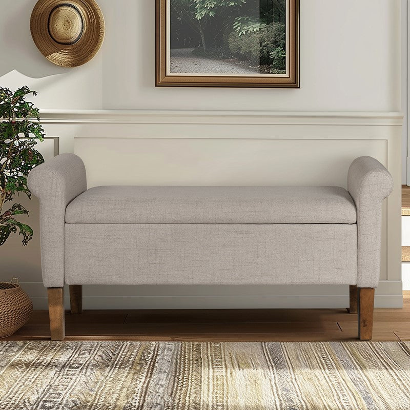 Aubrey Upholstered Storage Bench