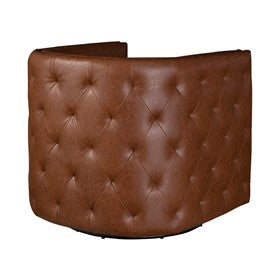 Capstone Tufted Barrel Swivel Chair