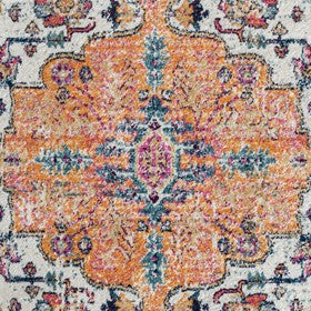 Mateo Boho Medallion Woven Area Rug