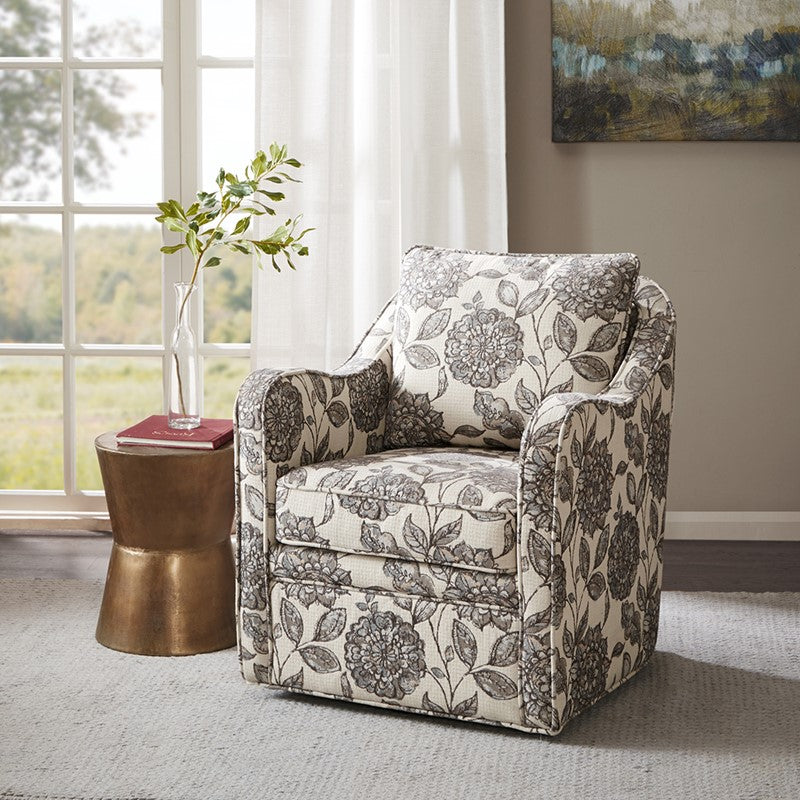 Brianne Wide Seat Swivel Arm Chair