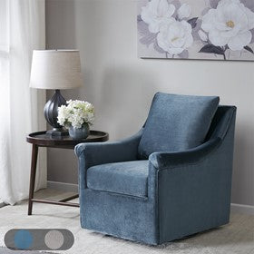 Deanna Upholstered Swivel Accent Chair